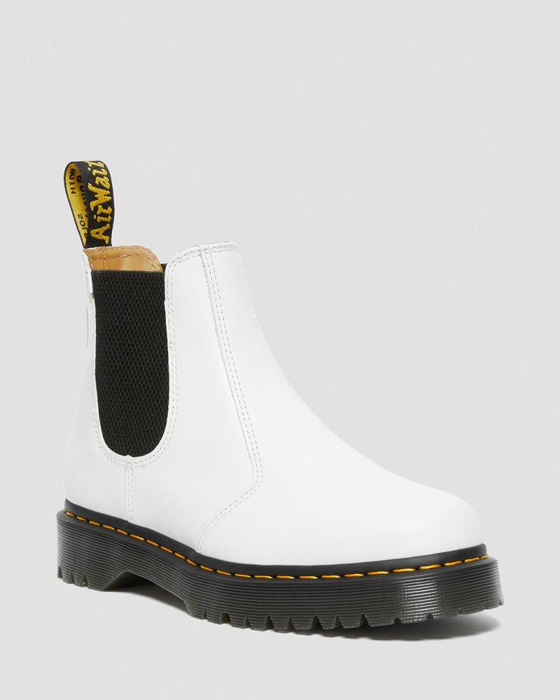 Botines Chelsea Dr Martens 2976 Bex Smooth Cuero Hombre Blancos | MX 325MQZ